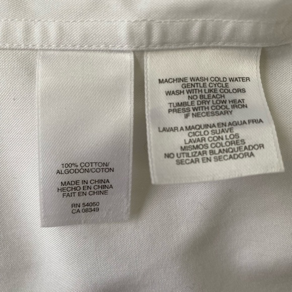 Jones New York COLLECTION Women's HIDDEN BUTTONS Tailored, No Iron Cotton Shirt - Picture 9 of 11